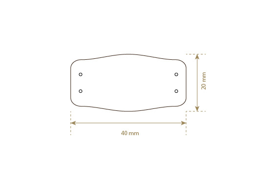 Valódi bőr címké Model EP-M14