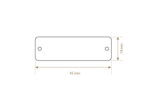 Műbőr címke Model EP-M162