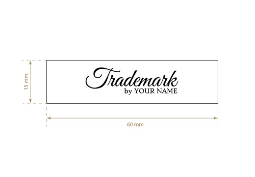 Nyomtatott textil címke Vogue Style Model TL-M69