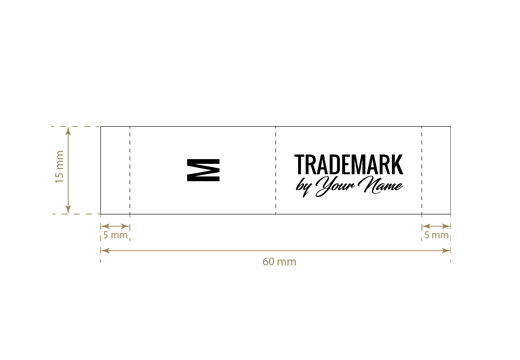 Textilcímke a méret Usual Style Modell TL-M17