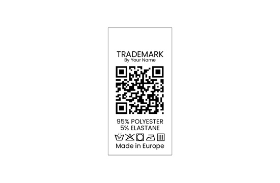 Mosási címke a QR-kód Modell TC-M183