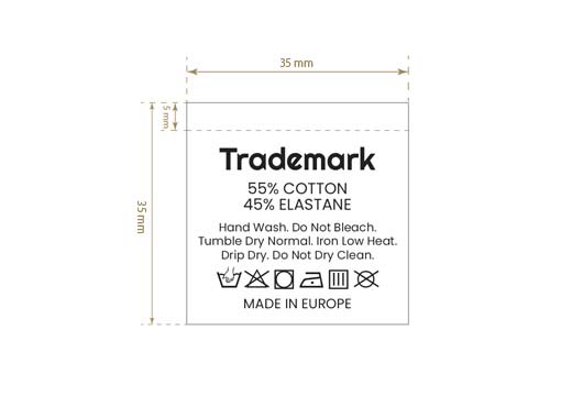 Mosási címke Modell TC-M399