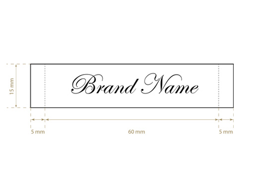 Szövött textil címke Classic Style Model WL-M19