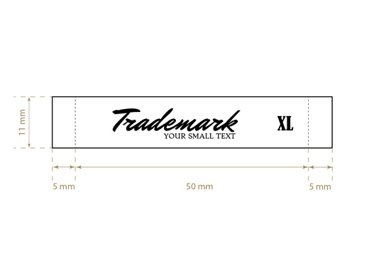 Szövött textil címke Common Style Model WL-M27