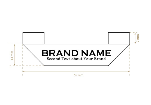 Szövött textil címke Solid Style Model WL-M32