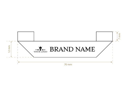 Szövött textil címke Nice Style Model WL-M37