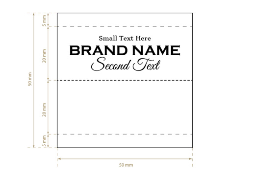 Szövött textil címke Grand Style Model WL-M38