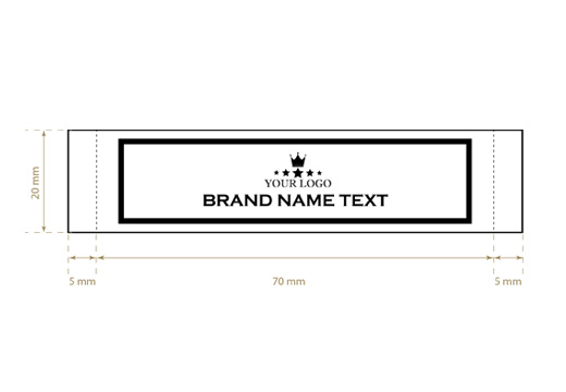 Szövött textil címke Strong Style Model WL-M4