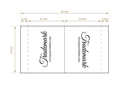 Szövött textil címke Intense Style Model WL-M53