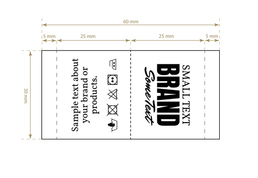 Szövött textil címke Ethic Style Model WL-M55