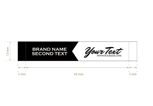 Szövött textil címke Trendy Style Model WL-M7