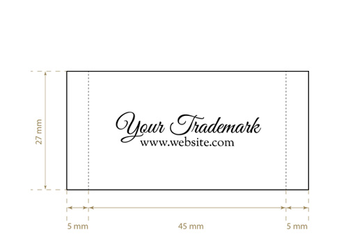 Szövött textil címke Lucid Style Model WL-M81