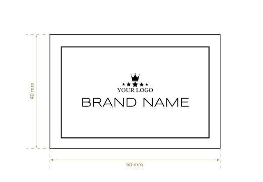 Szövött textil címke Modern Style Model WL-M98